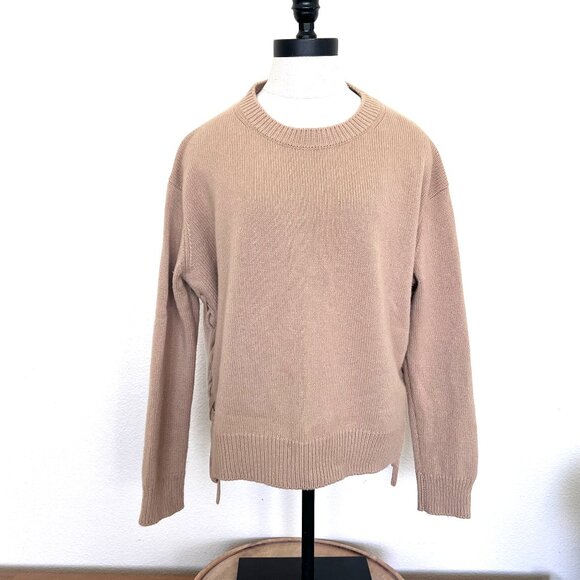 Vince Sweaters - Vince Cashmere - Lace Up - Pullover Sweater - Size XS - Camel/Tan